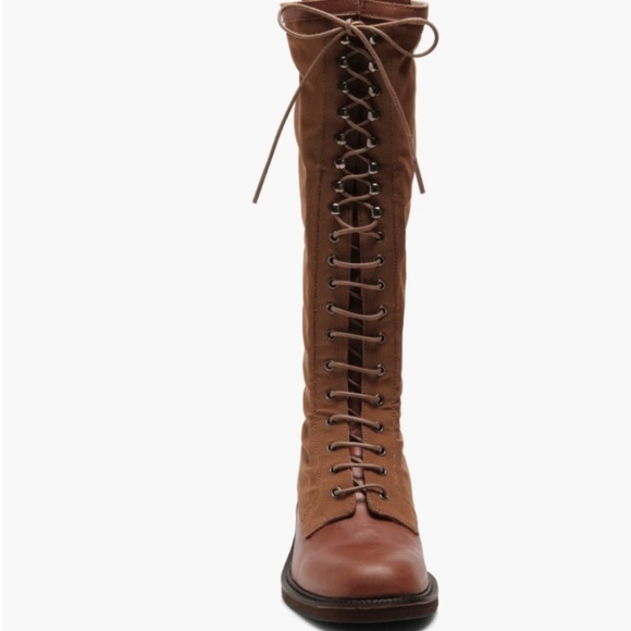 Free People Trickum Tall Lace-Up Combat Boots - Picture 2 of 12